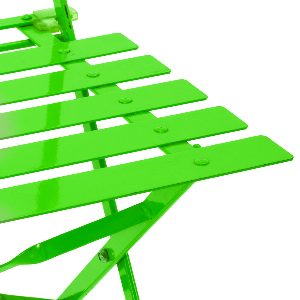 Green Metal Bistro Chair