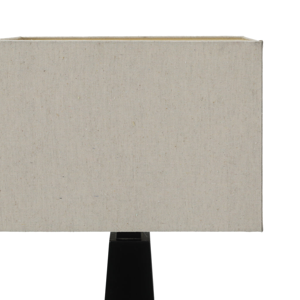 Black Hollow Column Floor Lamp