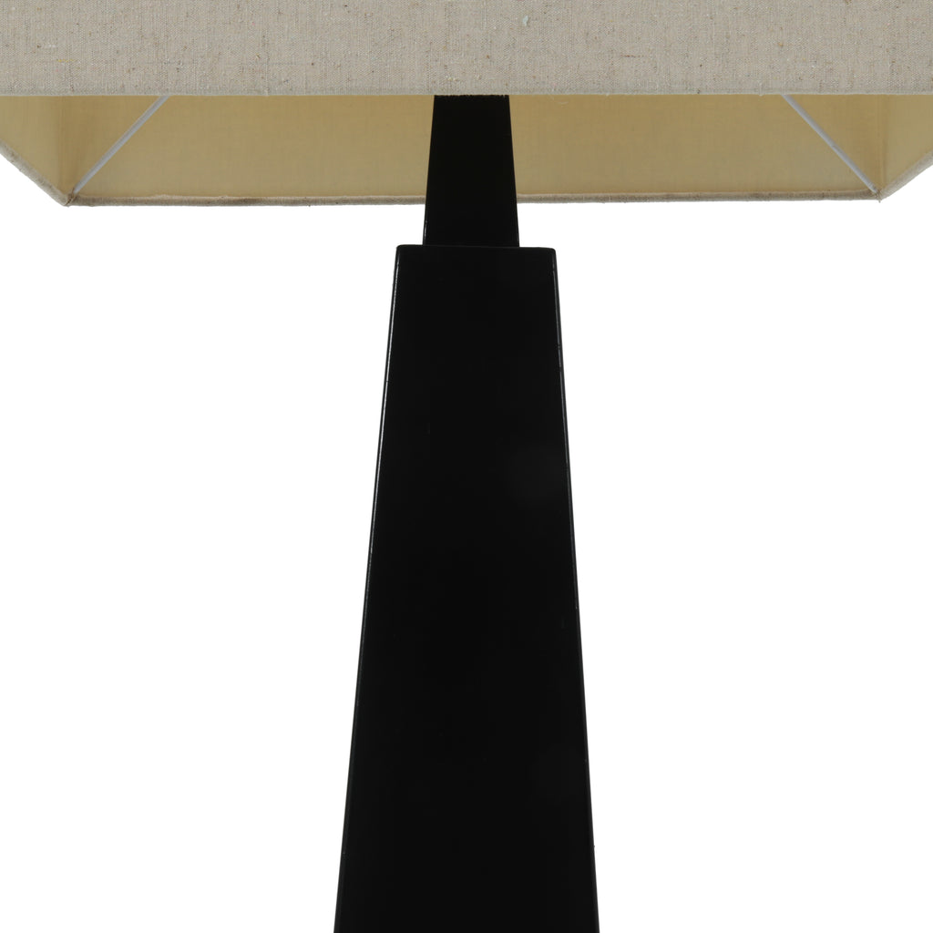 Black Hollow Column Floor Lamp