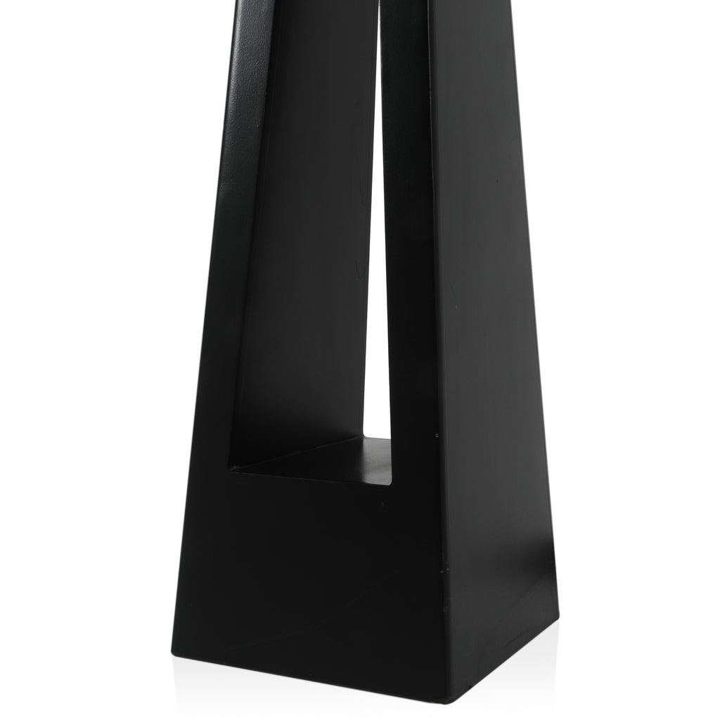 Black Hollow Column Floor Lamp