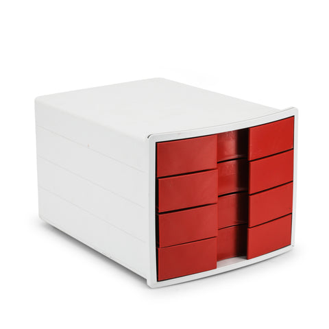 Red / White Stackable Storage Containers
