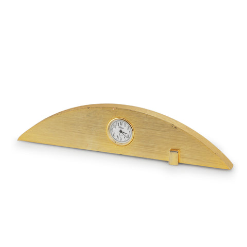Gold Curved Mantle Clock