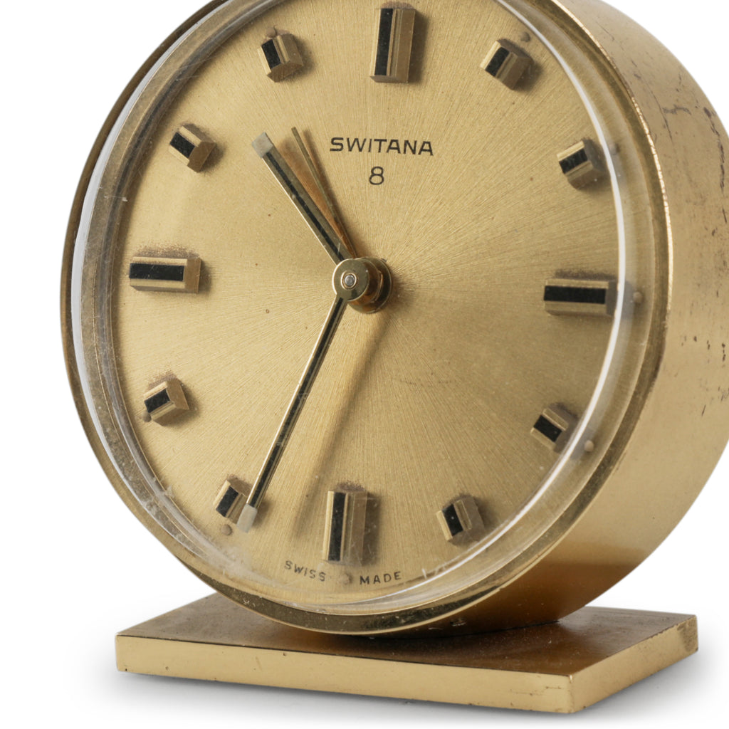 Small Gold Table Clock