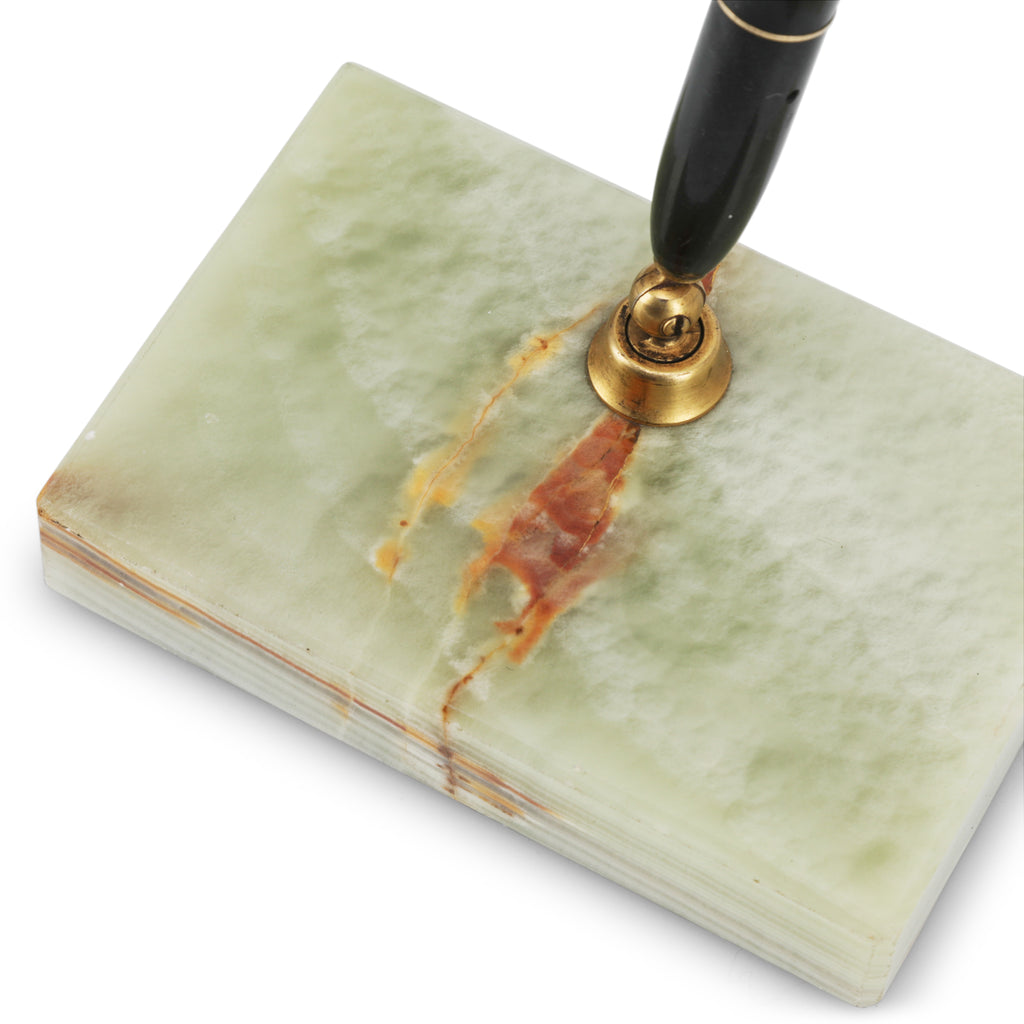 Rectangular Jade Pen Holder