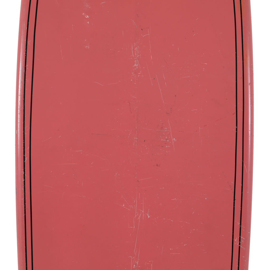 Pink Surfboard with Black Line Detail