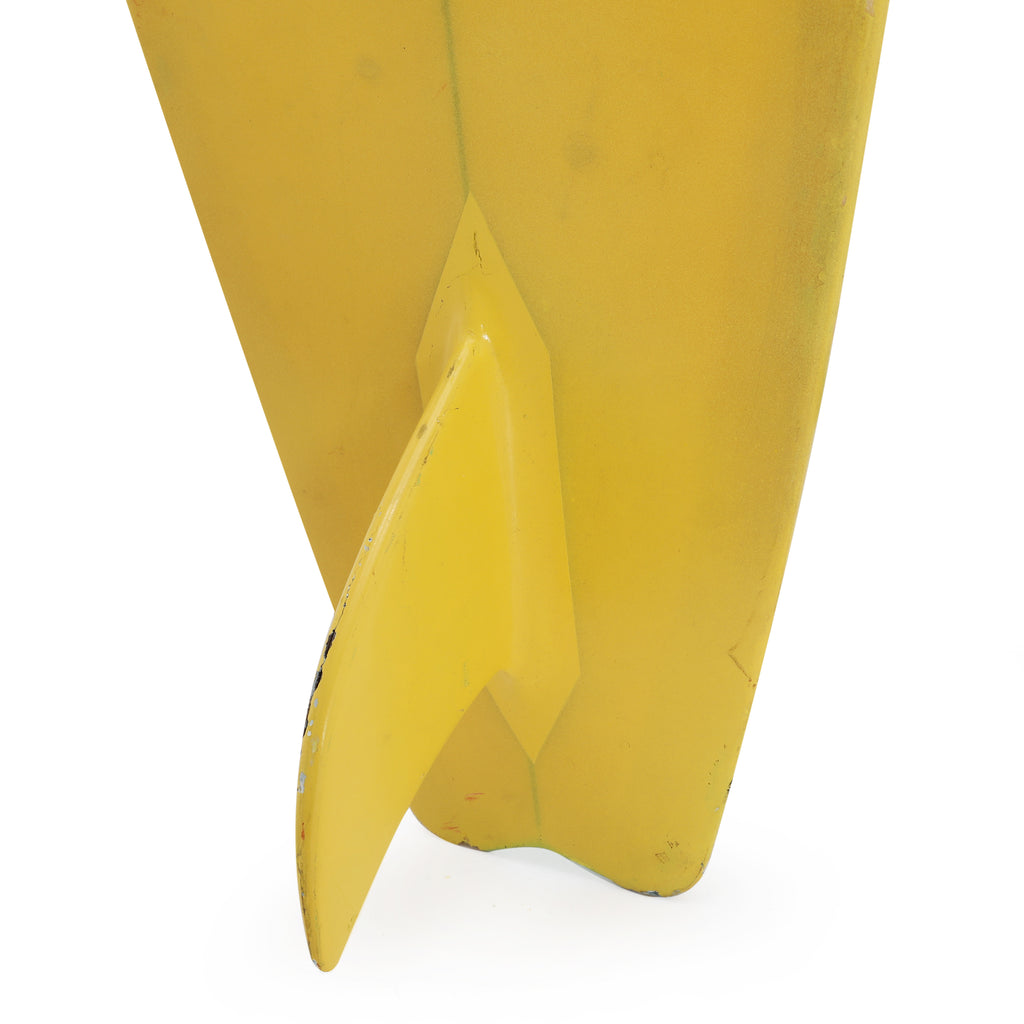 Green Surfboard w/ Blue Trim and Yellow Border/Back