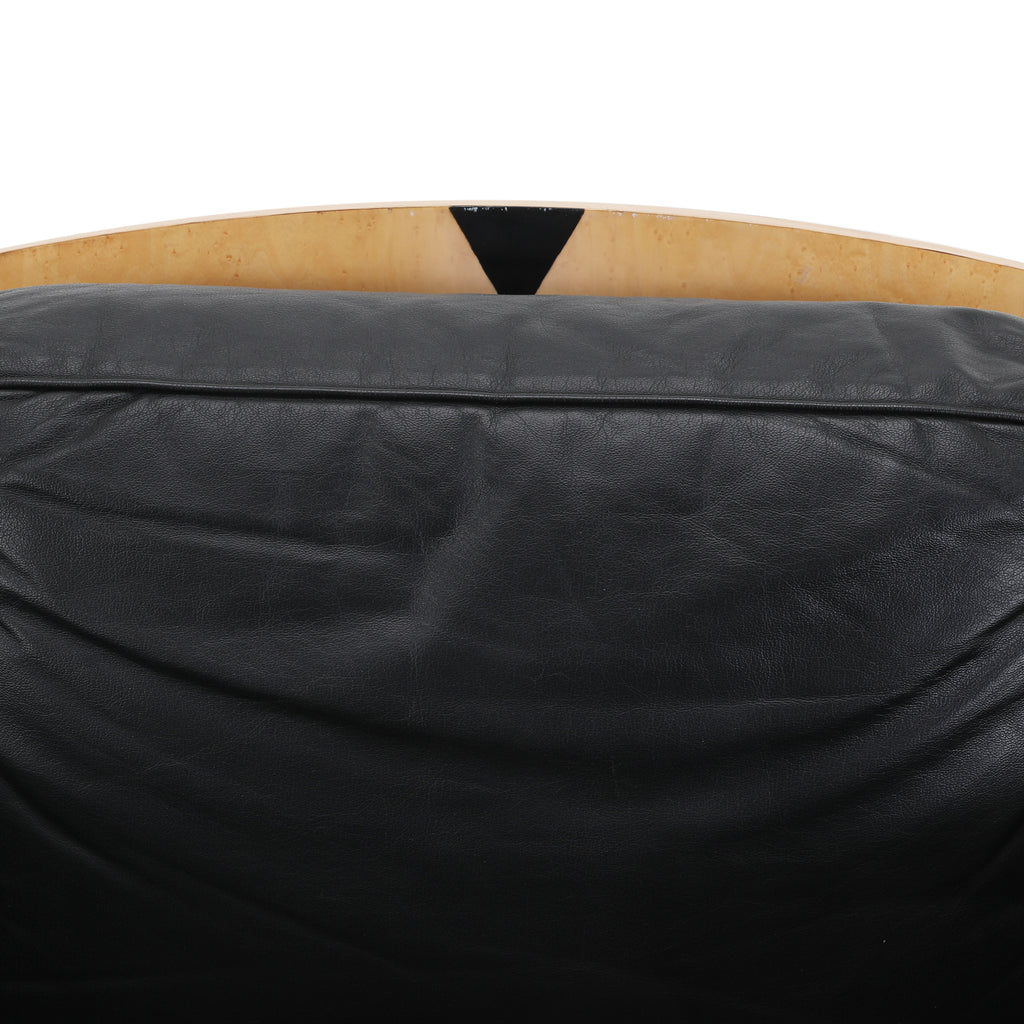 Italian Birdseye Wood Shell Arm Chair