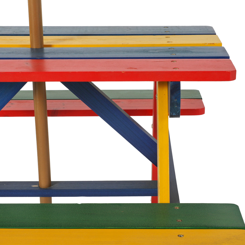 Kid's Picnic Table & Umbrella