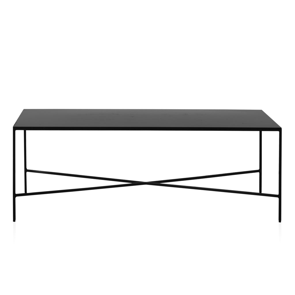 Black Minimalist Metal Coffee Table