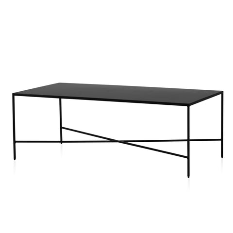 Black Minimalist Metal Coffee Table