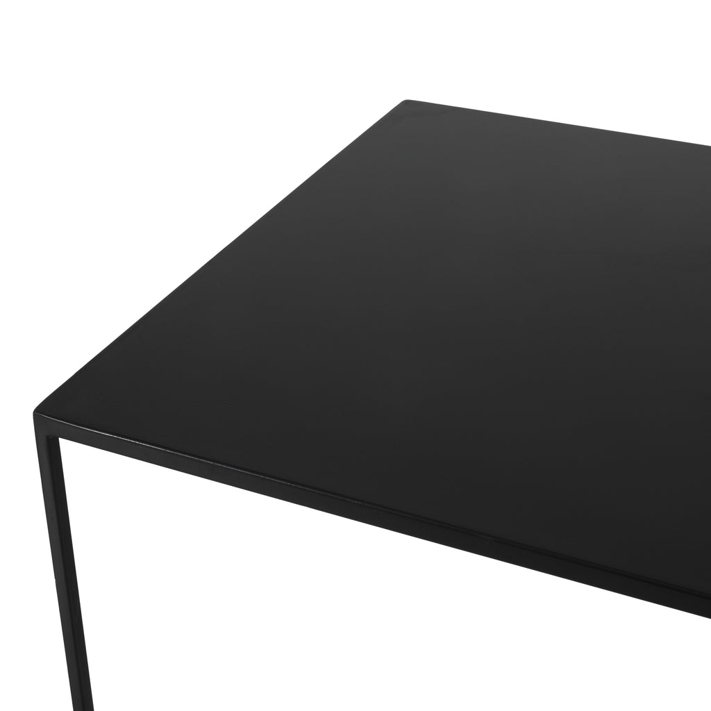 Black Minimalist Metal Coffee Table