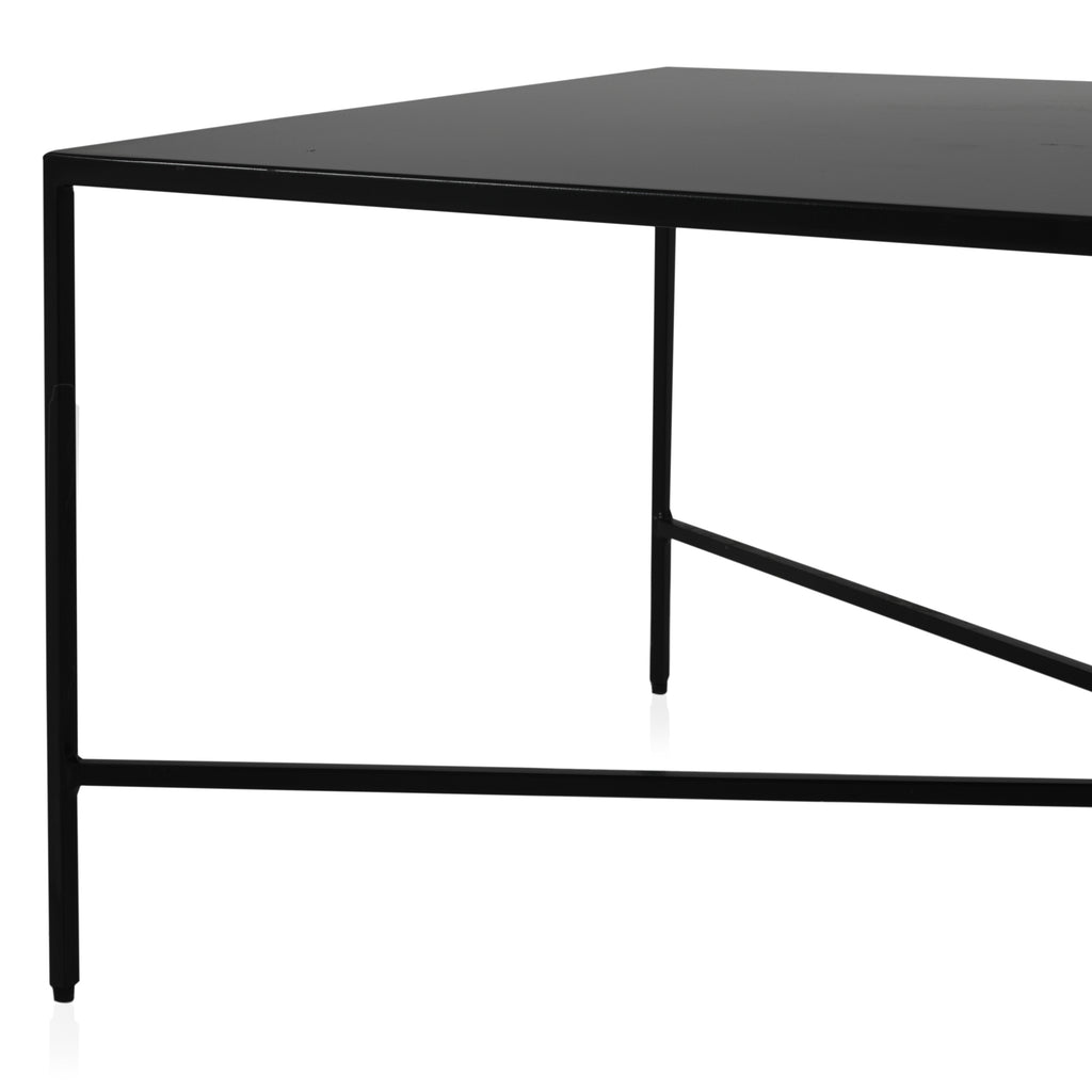 Black Minimalist Metal Coffee Table