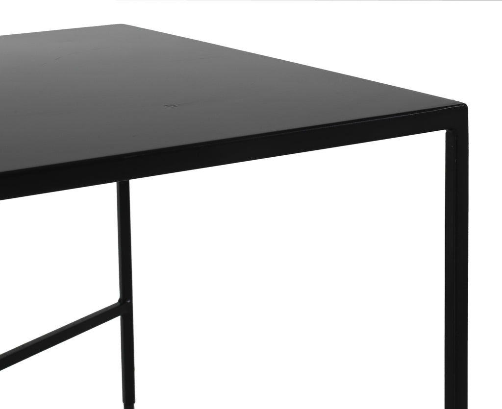 Black Minimalist Metal Coffee Table