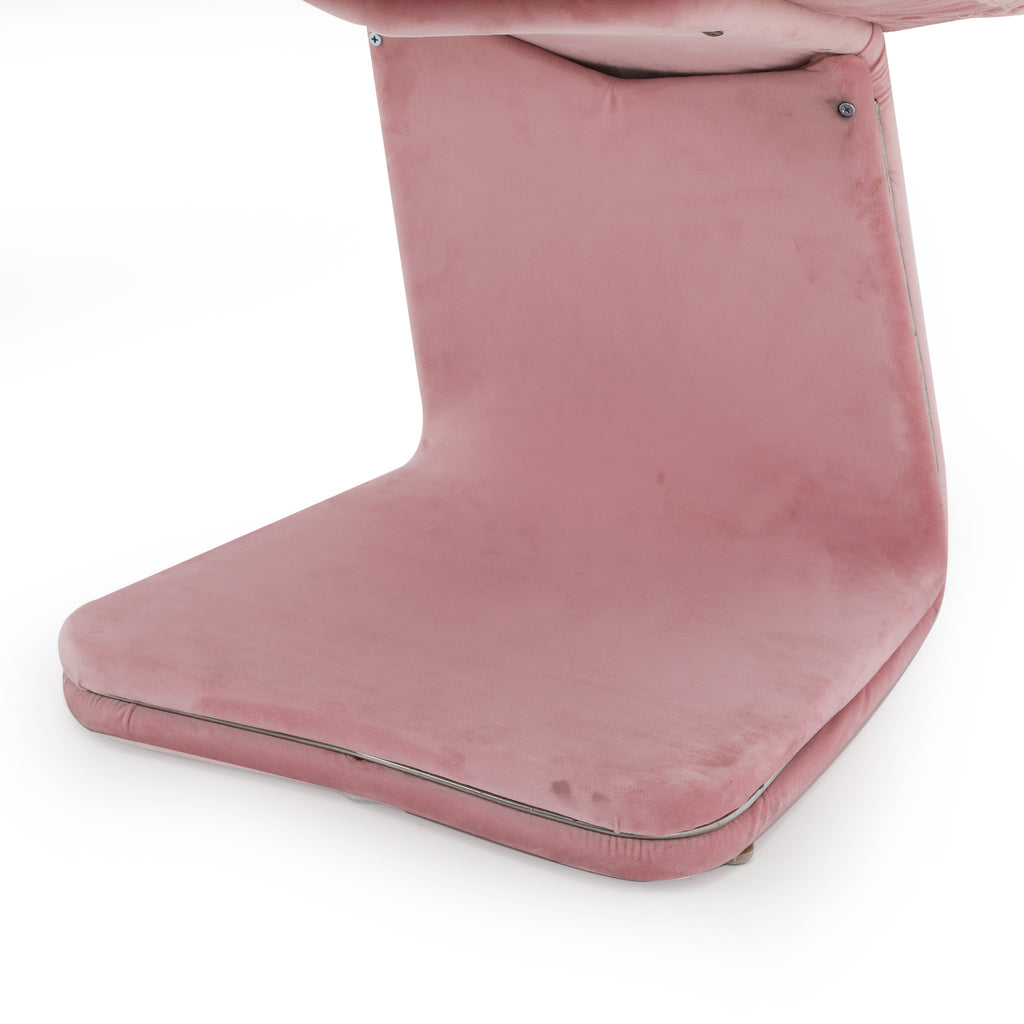 Pink Modern Folded Felt Side Chair