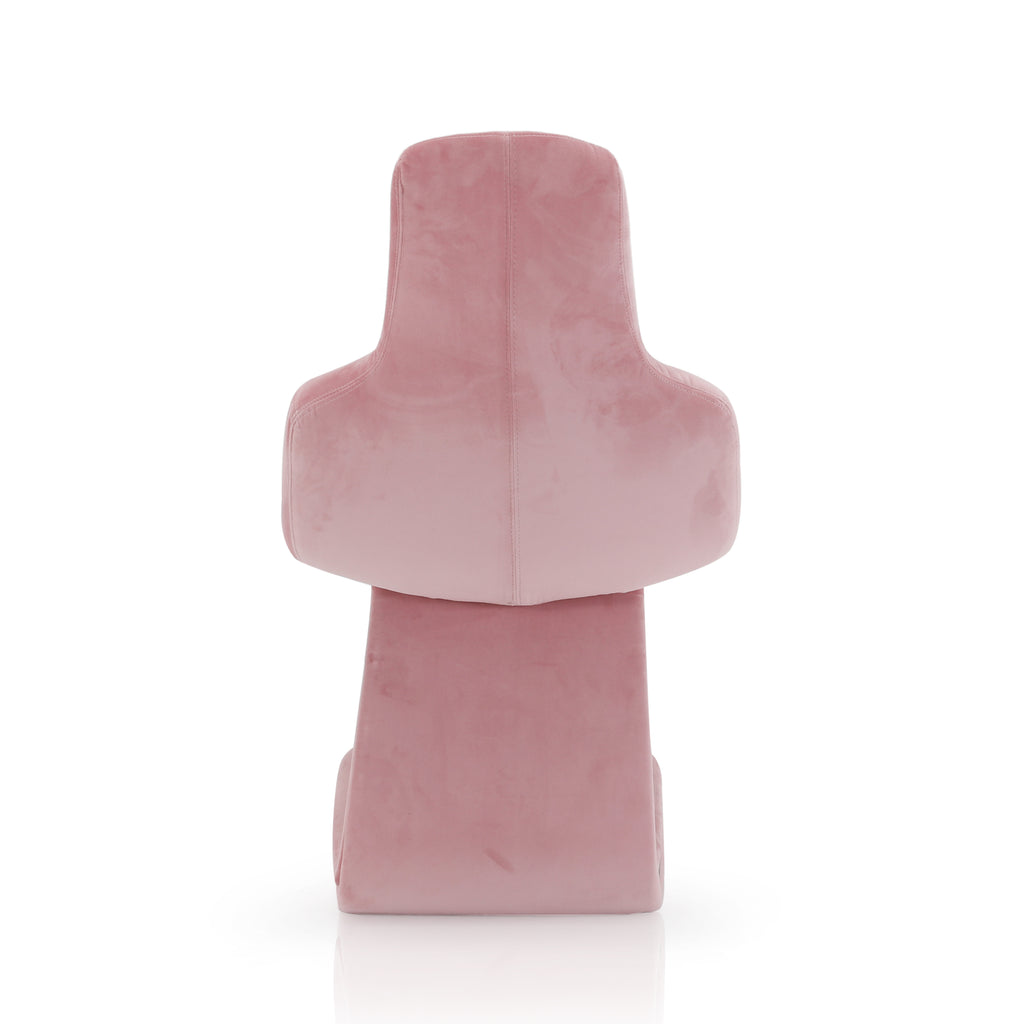 Pink Modern Folded Felt Side Chair