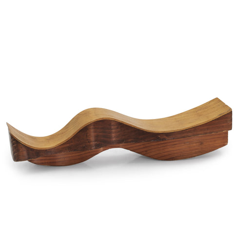 Decorative Wavy Wood Sculpture (A+D)