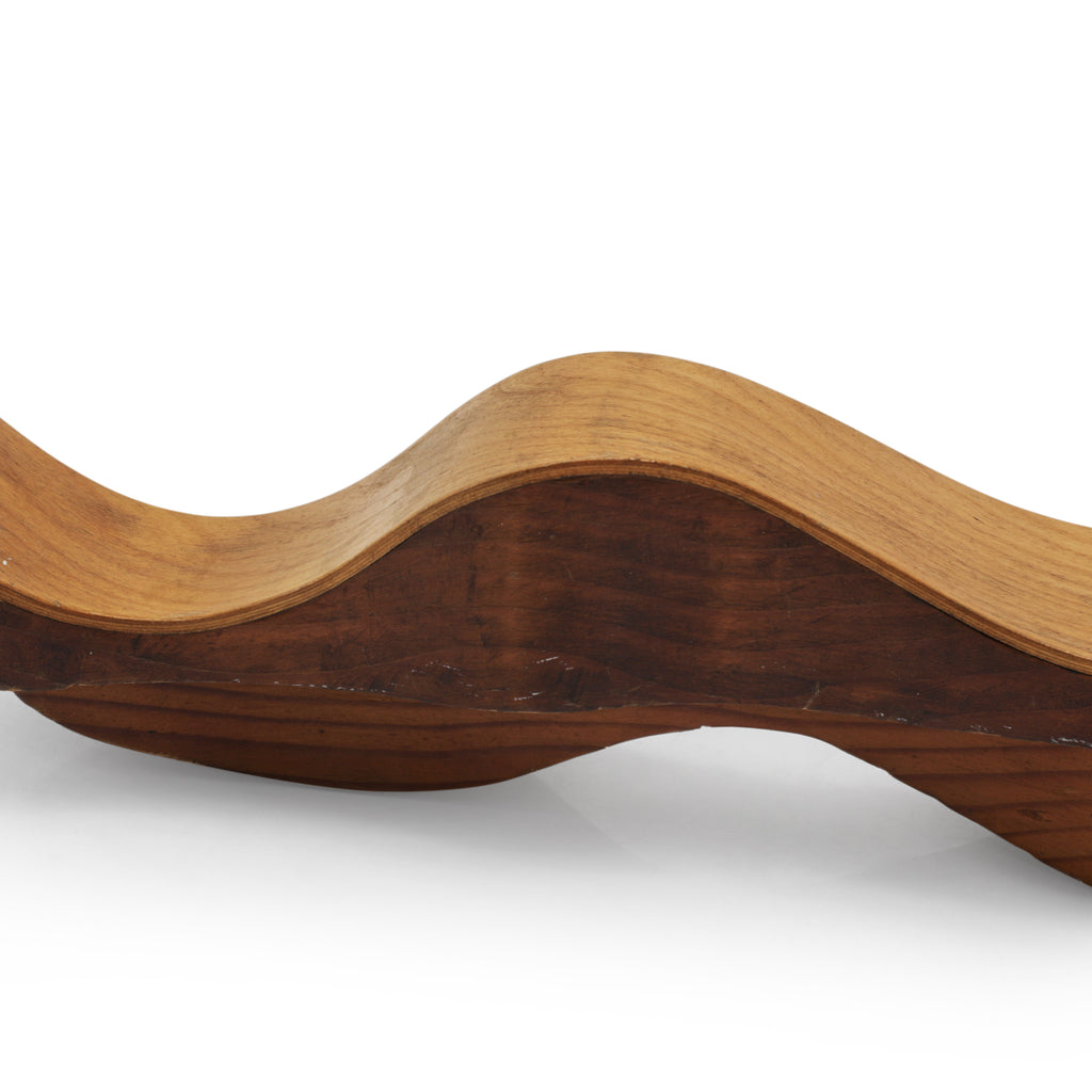 Decorative Wavy Wood Sculpture (A+D)