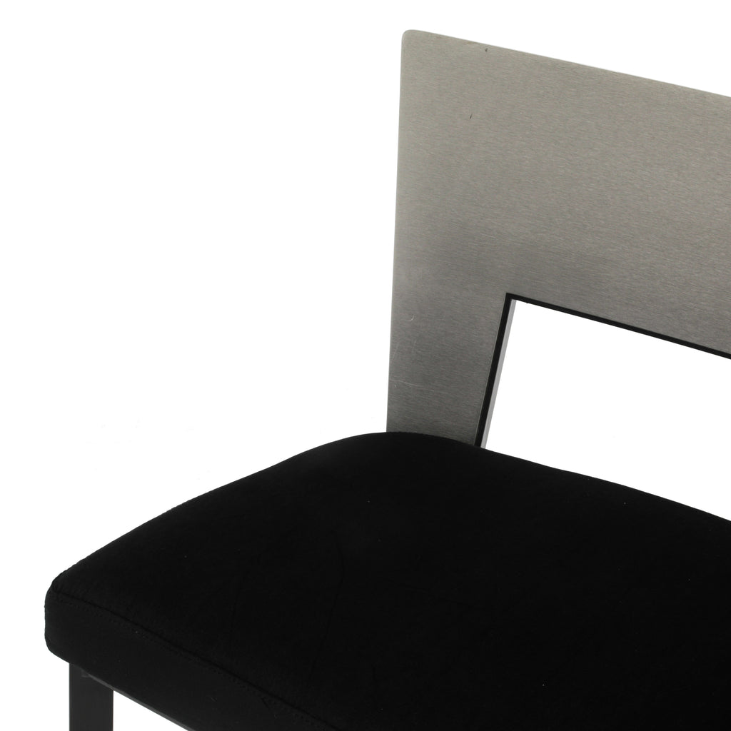 Silver / Black Bench