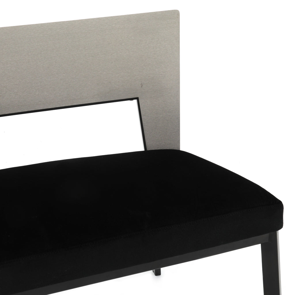 Silver / Black Bench