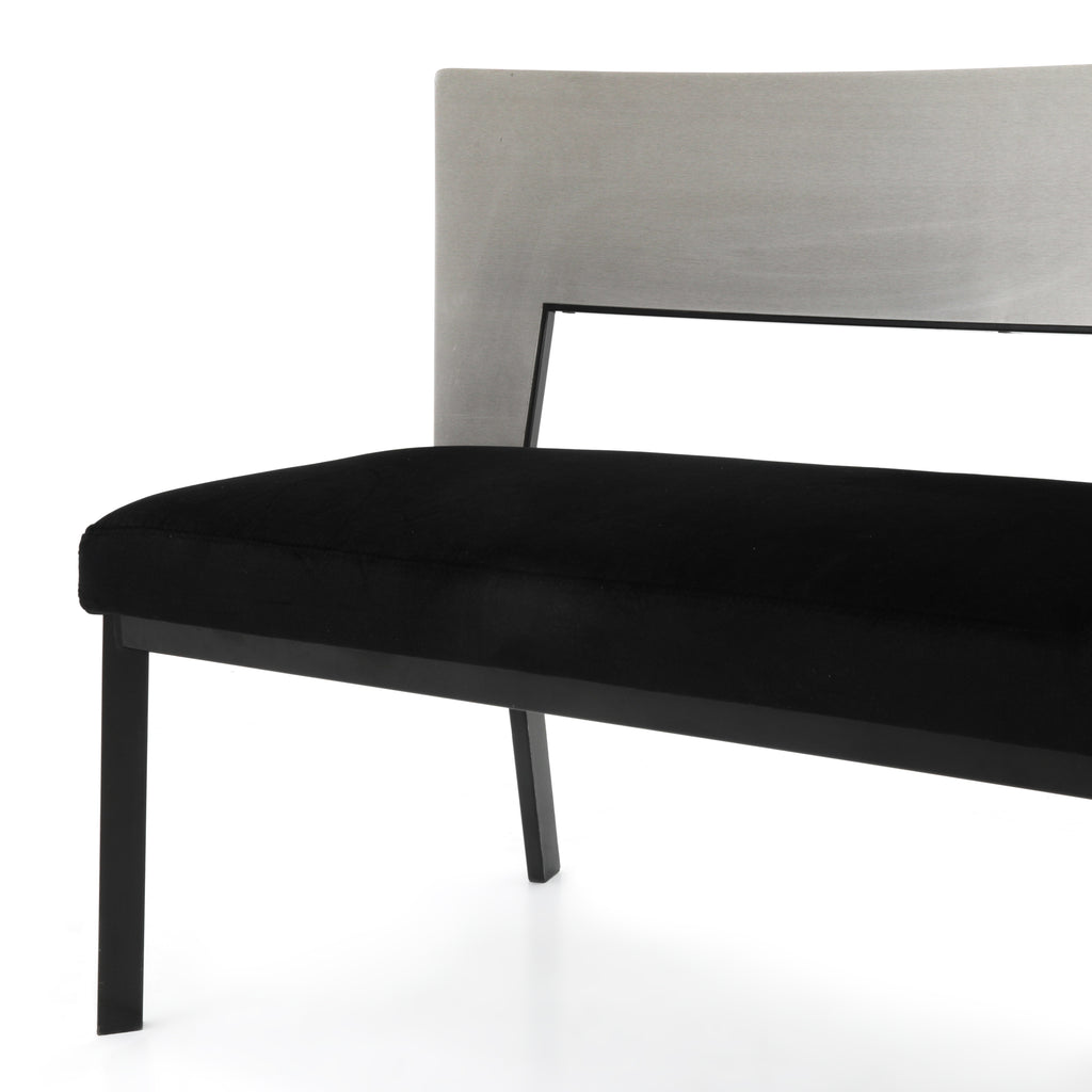 Silver / Black Bench