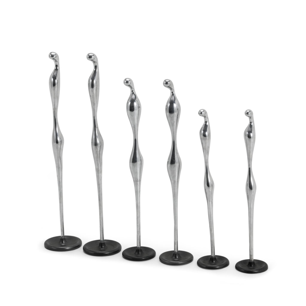 Abstract Chrome Floor Sculptures