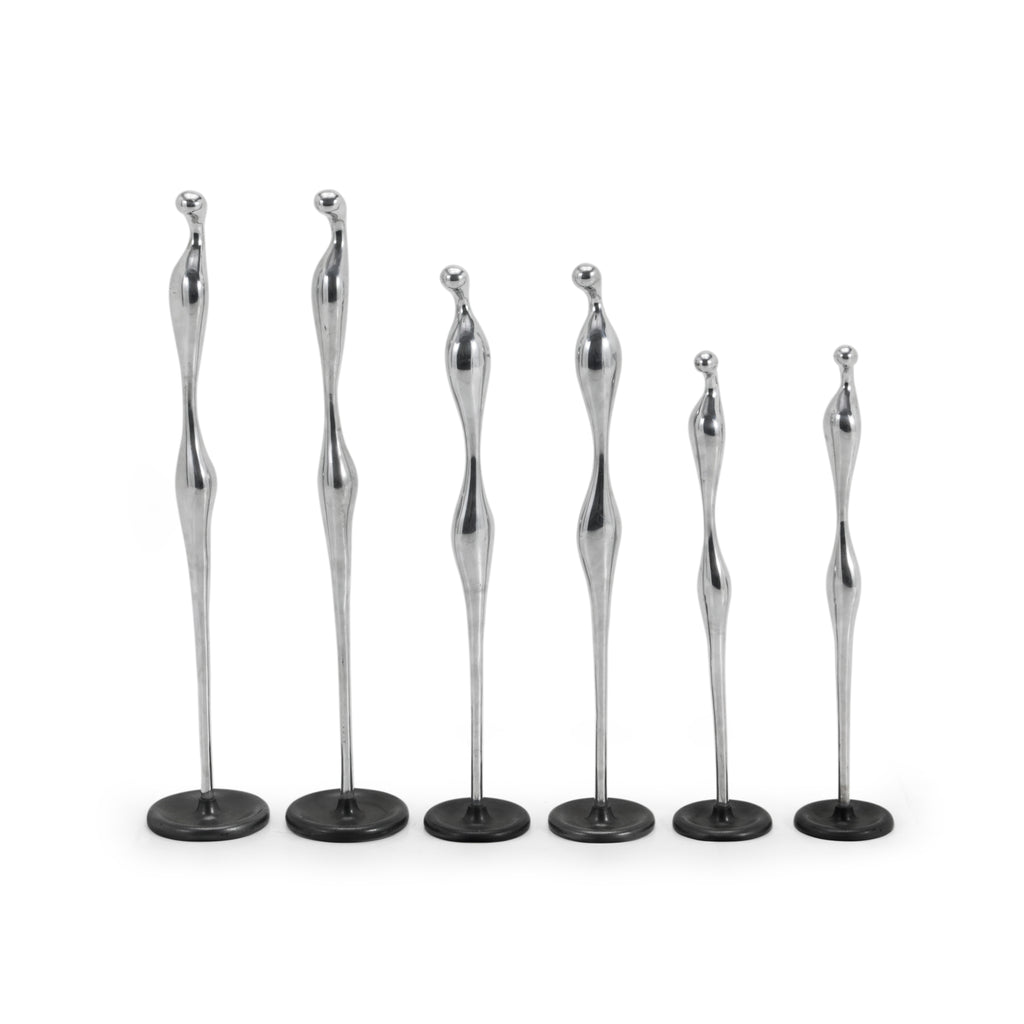 Abstract Chrome Floor Sculptures
