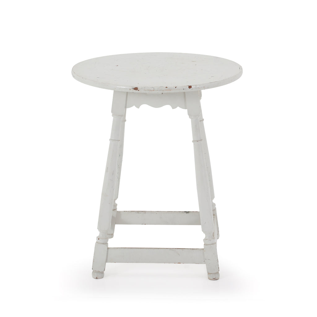 White Wood Side Table