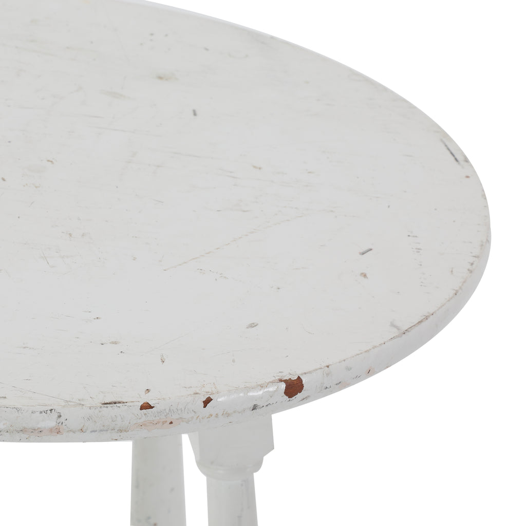 White Wood Side Table
