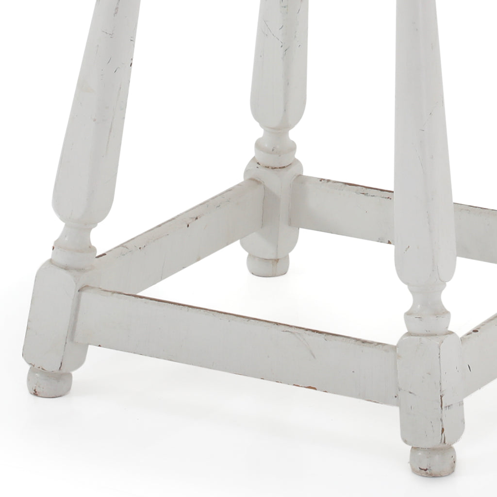 White Wood Side Table