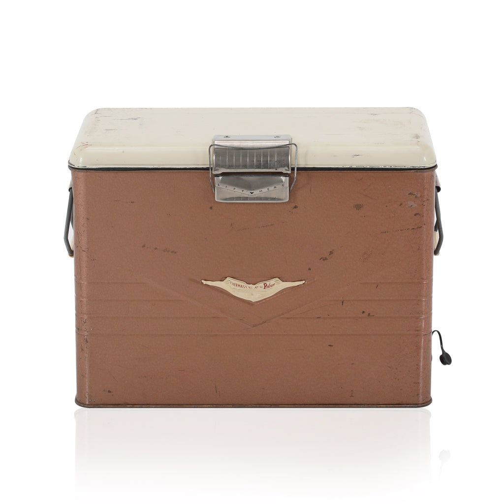 Brown Vintage Metal Cooler