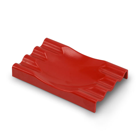 Red Wavy Soap Tray
