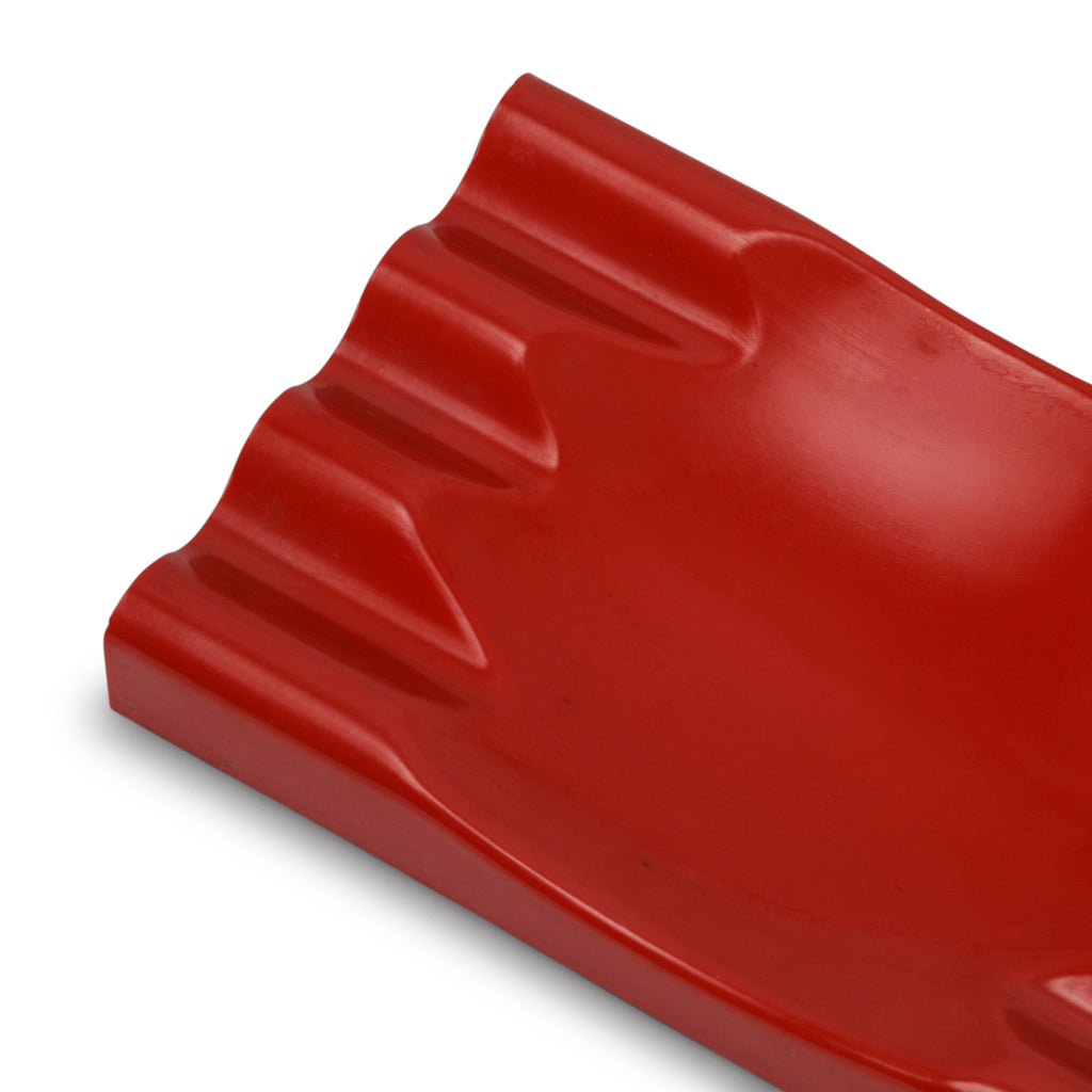 Red Wavy Soap Tray