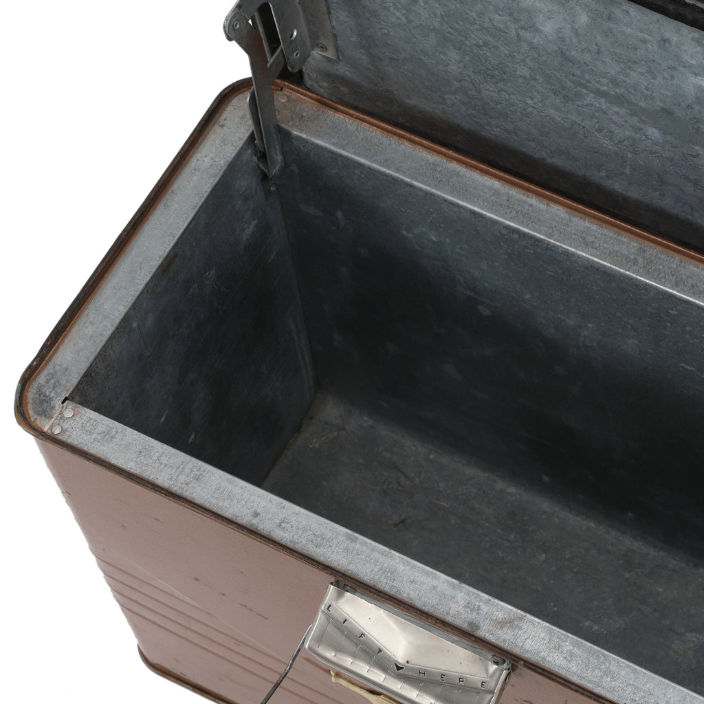 Brown Vintage Metal Cooler