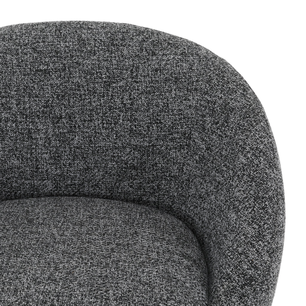 Grey Swivel Club Chair