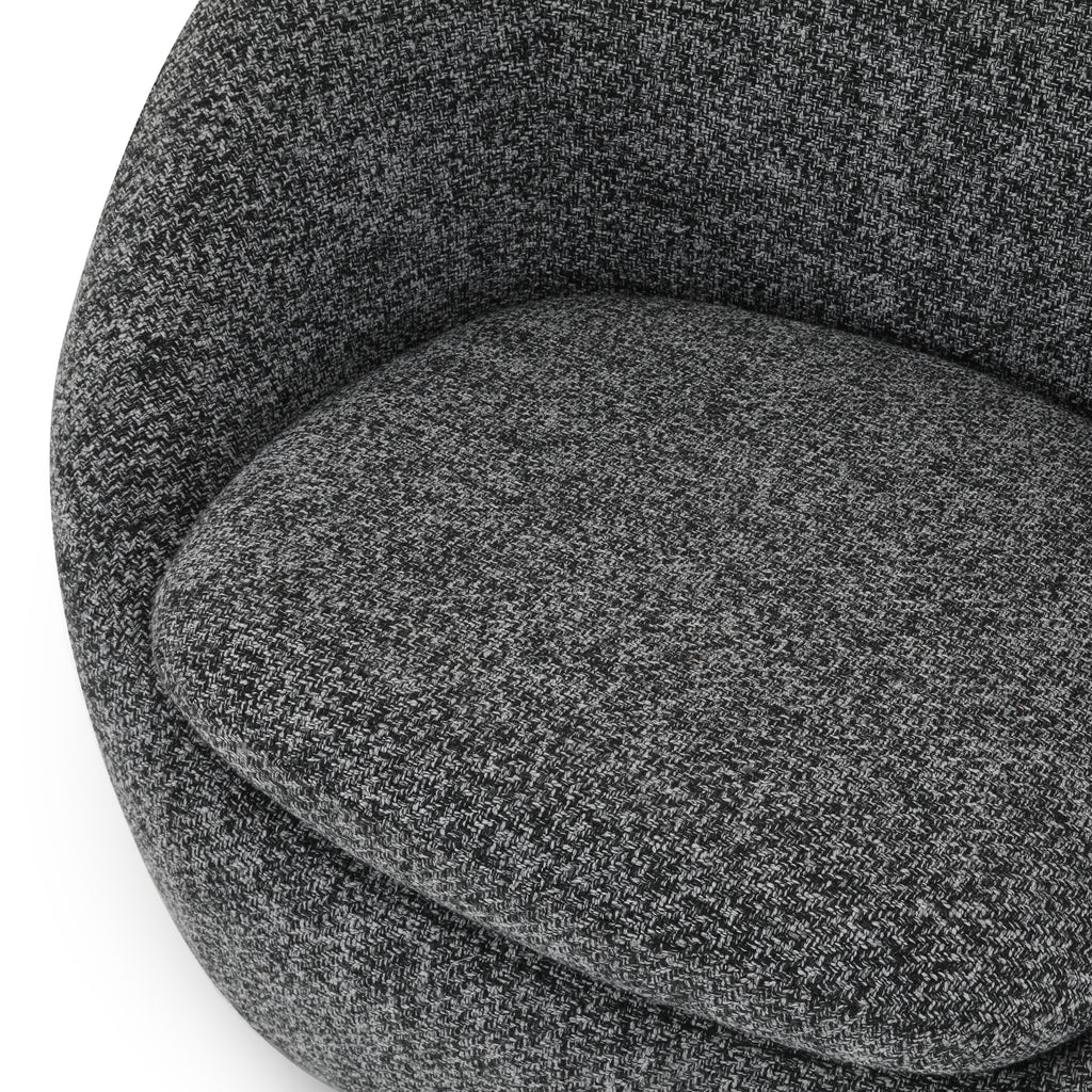 Grey Swivel Club Chair