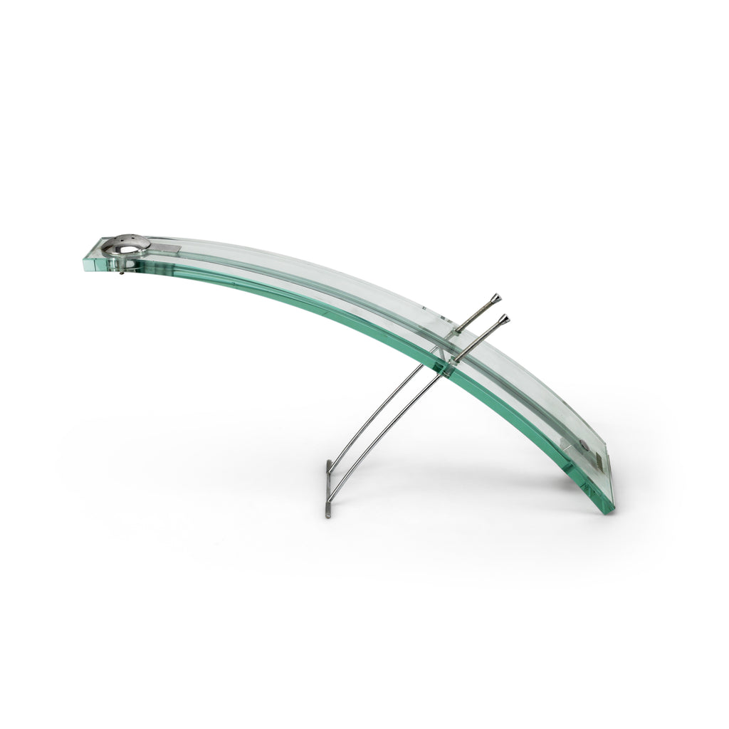 Postmodern Curved Glass Table Lamp