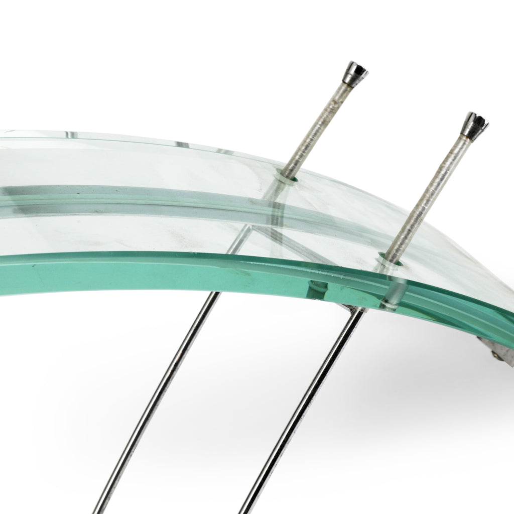 Postmodern Curved Glass Table Lamp