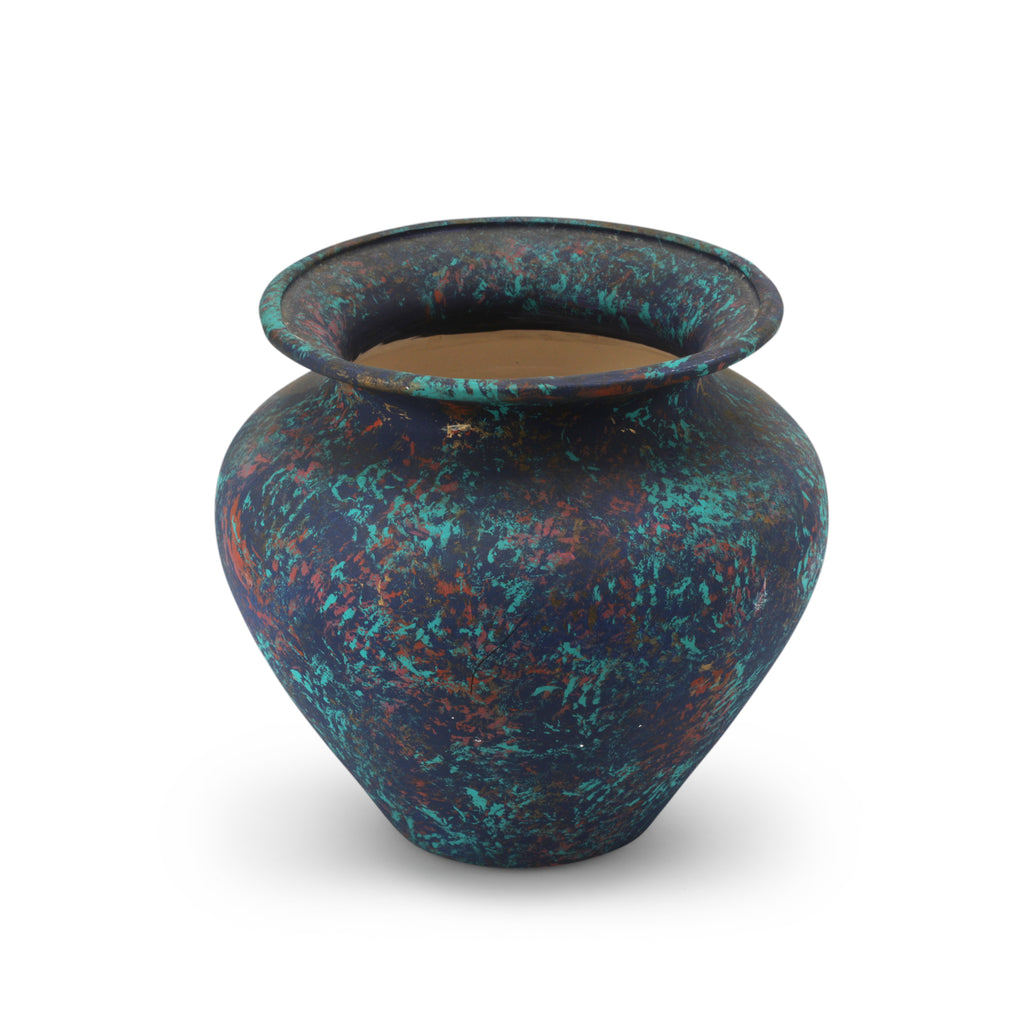 Speckled Blue Vase