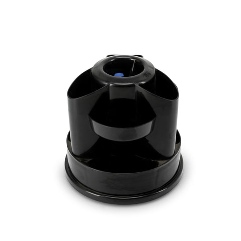 Round Black Desk Organizer