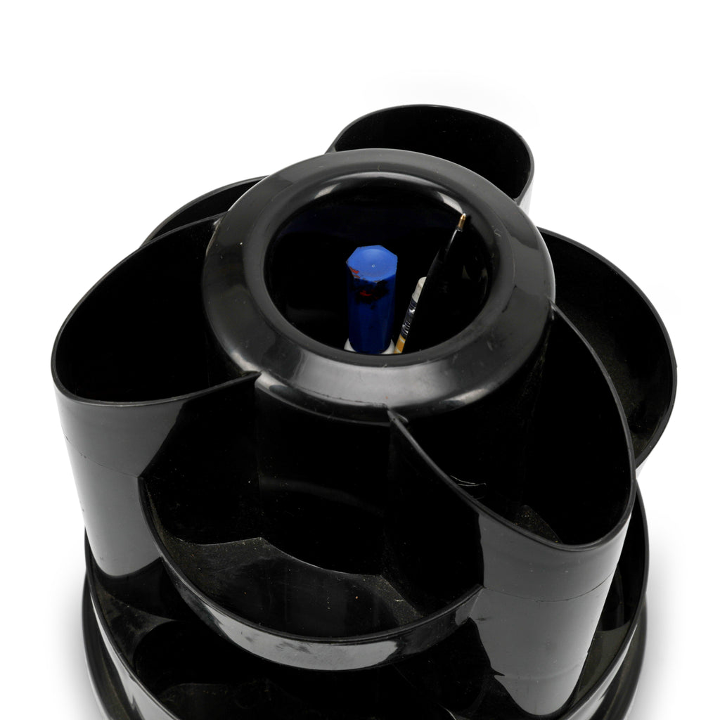 Round Black Desk Organizer