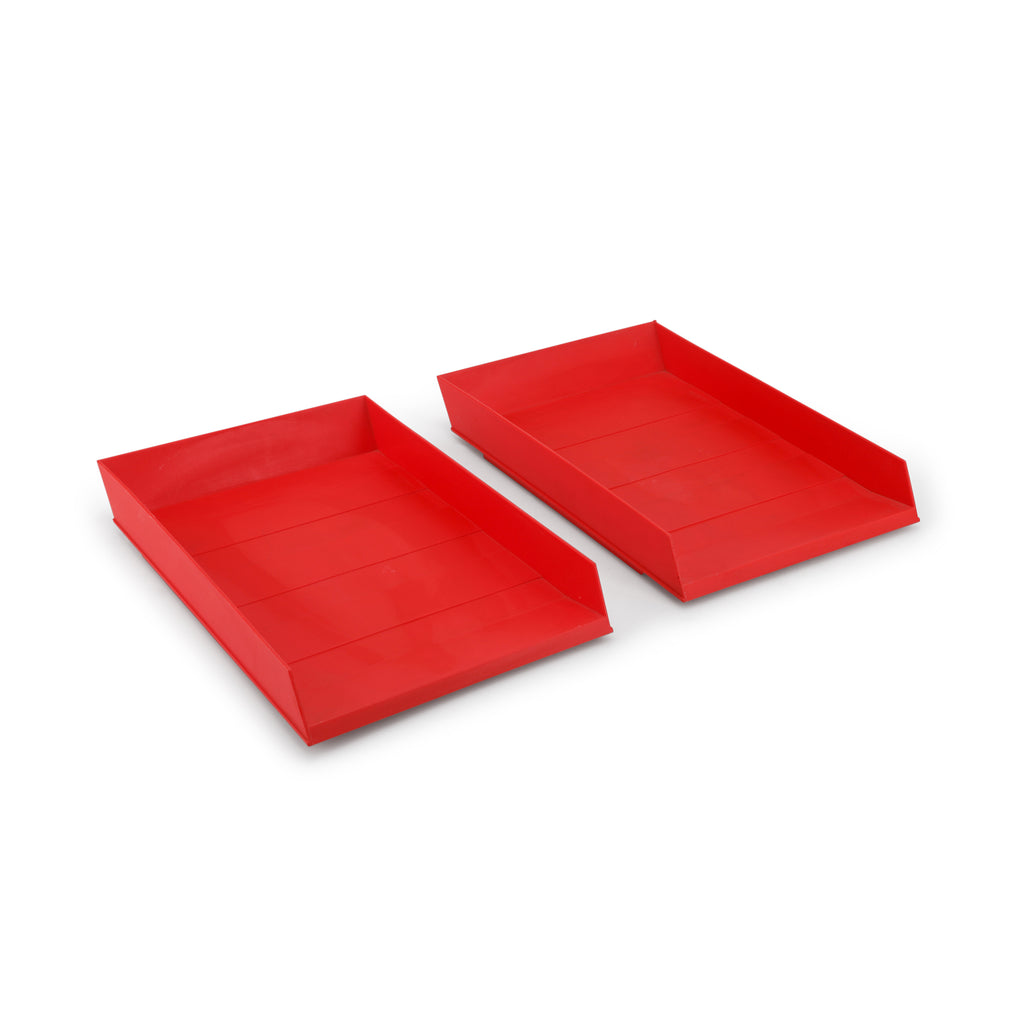 Red Acrylic Desk Tray