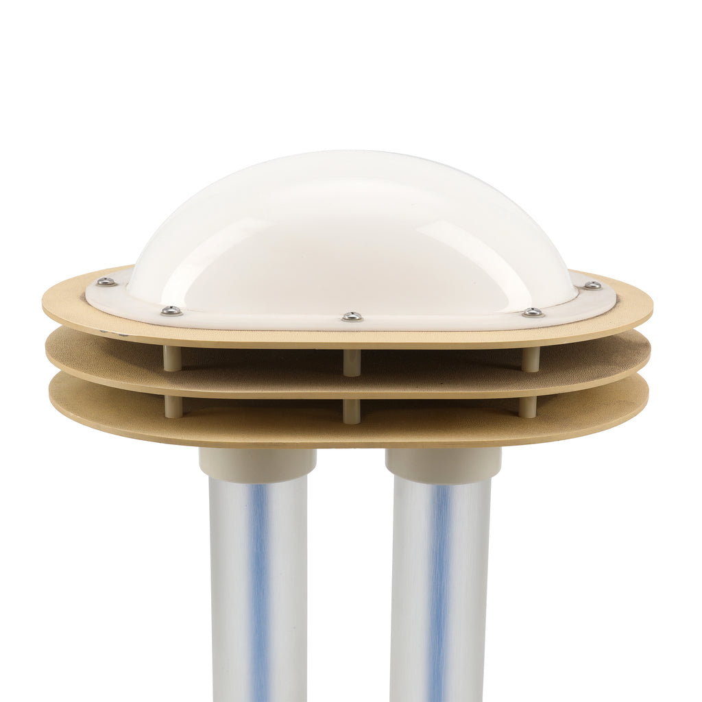 Sci-Fi Futuristic Table Lamp With Blue Columns