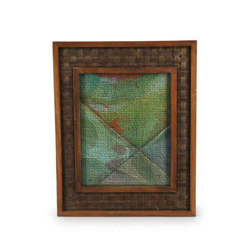 0510 (A+D) Rattan Blue Green B (11" x 14")