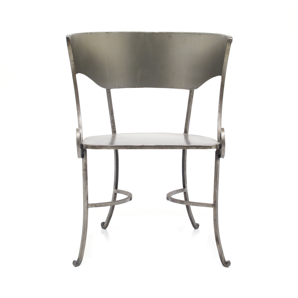 Silver Wrought Iron Chair