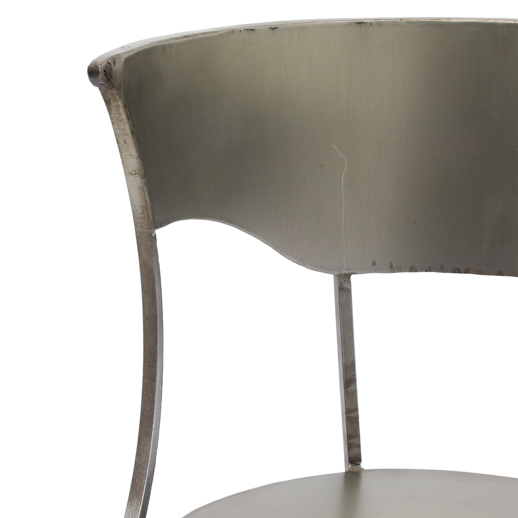 Silver Wrought Iron Chair