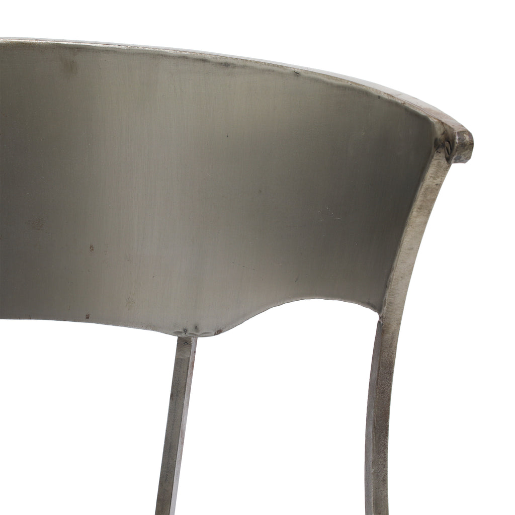 Silver Wrought Iron Chair