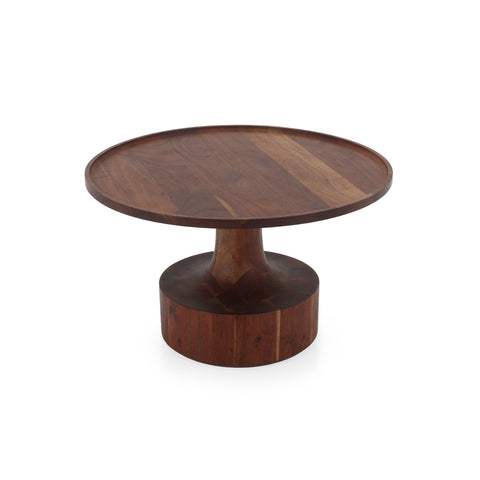 Wood Circular Side Table