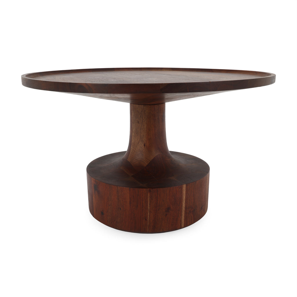 Wood Circular Side Table