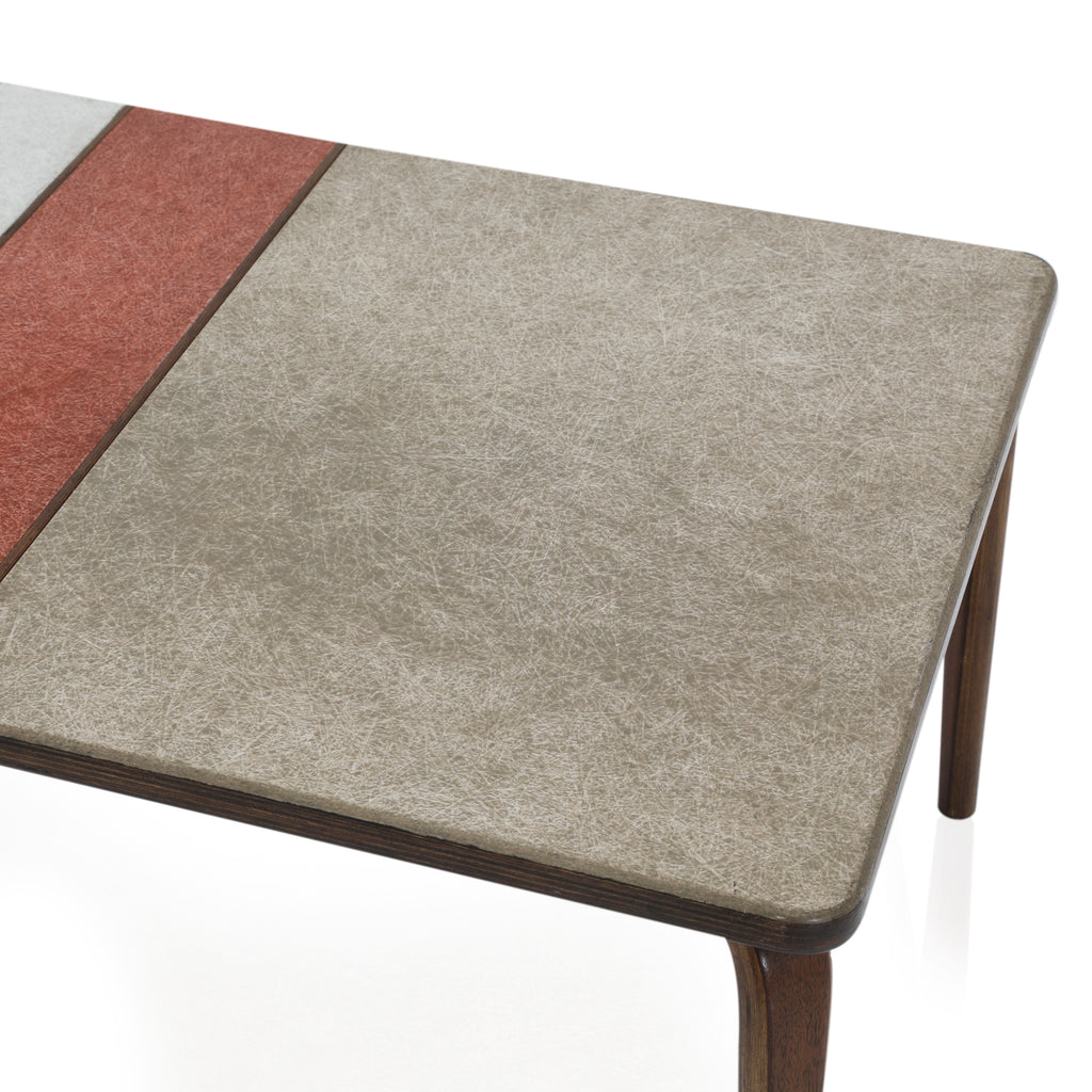 Case Study Fiberglass Coffee Table - Cream & Orange