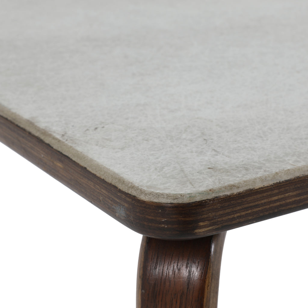 Case Study Fiberglass Coffee Table - Cream & Orange